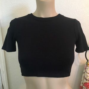 Black crop top